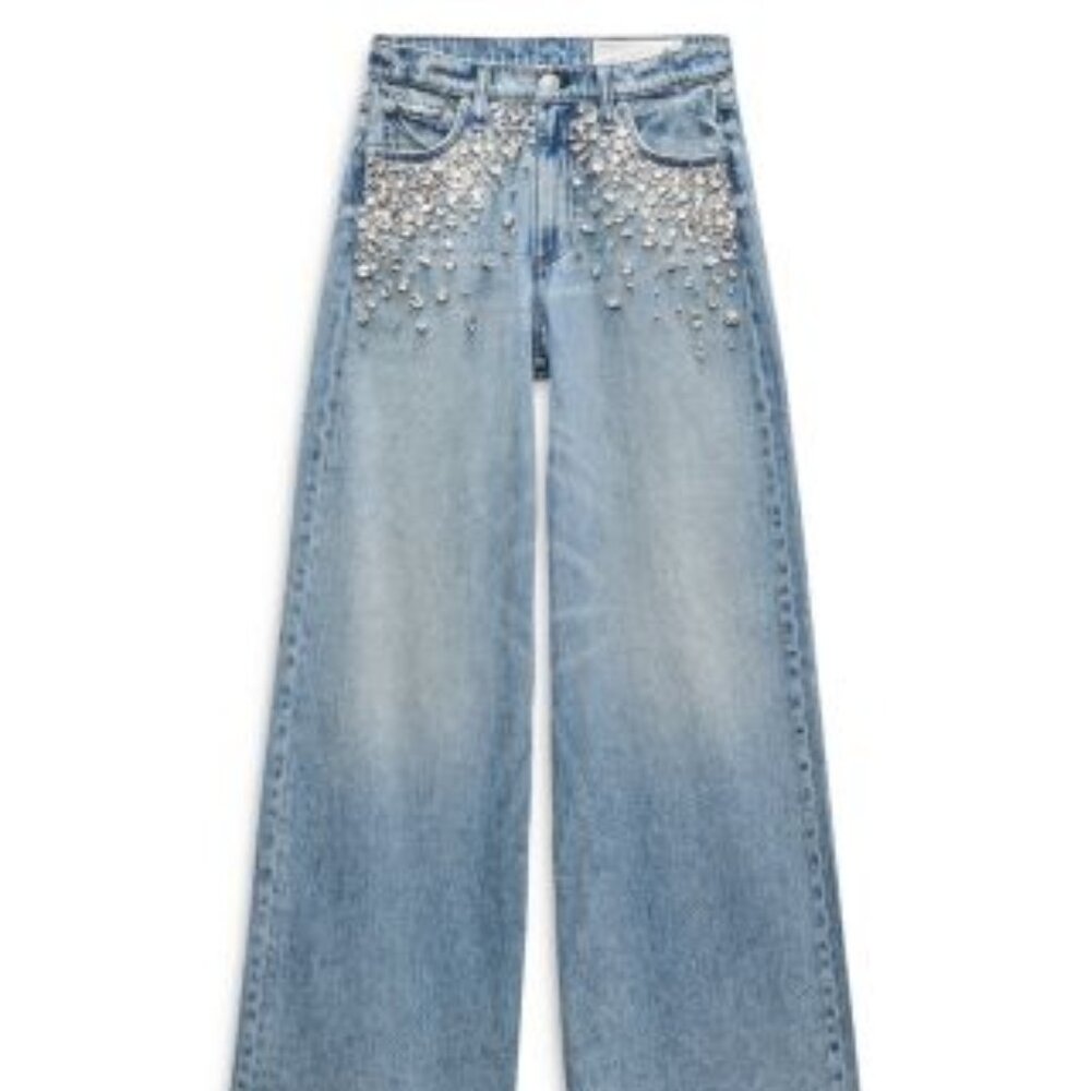 rag & bone Sofie High-Rise Featherweight Mali with Jewels Jeans - Picture 2 of 6